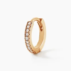 Histoire d'Or Créole Unitaire Kalinda Plaqué Or Jaune Oxyde De Zirconium Best