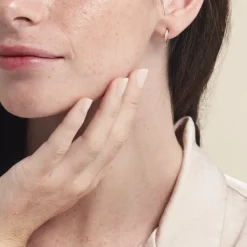 Histoire d'Or Créole Unitaire Kalinda Plaqué Or Jaune Oxyde De Zirconium Best