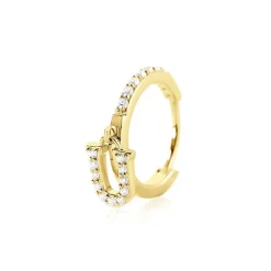 Histoire d'Or Créole Unitaire Léria Or Jaune Oxydes De Zirconium Hot