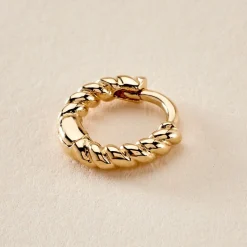 Histoire d'Or Créole Unitaire Paola Plaqué Or Jaune Online