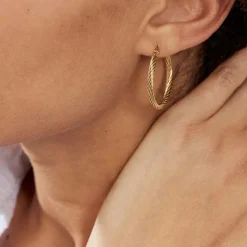 Histoire d'Or Créoles Pascau acier doré New