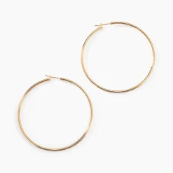 Histoire d'Or Créoles Ada Lisse Plaqué Or Jaune Online