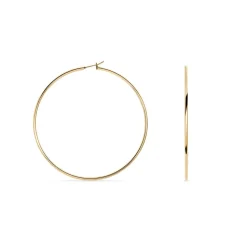 Histoire d'Or Créoles Ada Lisse Plaqué Or Jaune Online