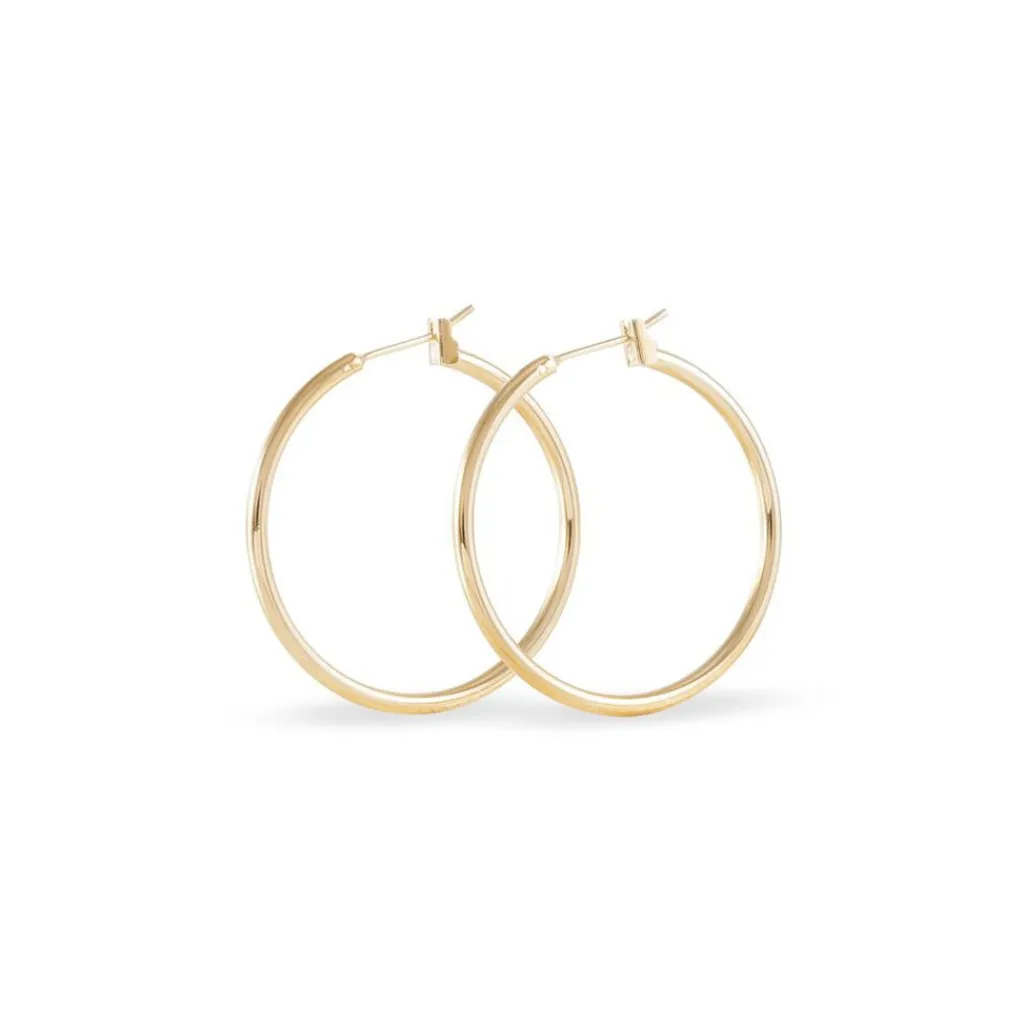 Histoire d'Or Créoles Ada Lisse Plaque Or Jaune Best