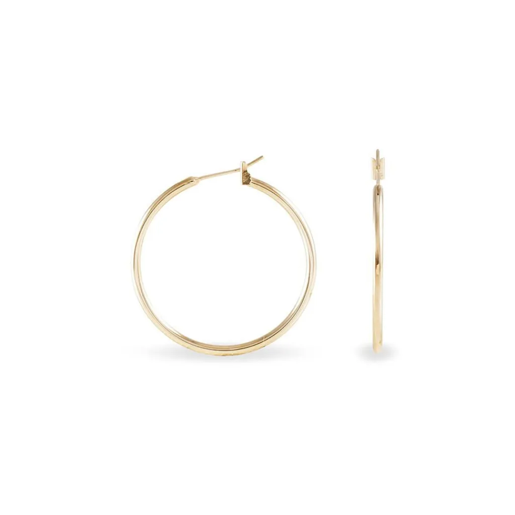 Histoire d'Or Créoles Ada Lisse Plaque Or Jaune Best