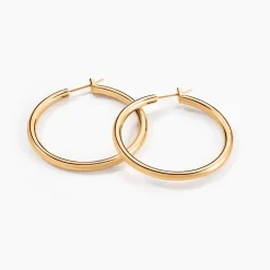 Histoire d'Or Créoles Adalie Lisse Plaqué Or Jaune Outlet