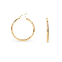 Histoire d'Or Créoles Adalie Lisse Plaqué Or Jaune Outlet