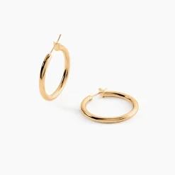 Histoire d'Or Créoles Adalie Plaqué Or Jaune Sale