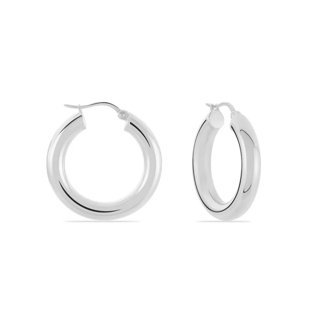 Histoire d'Or Créoles Adama acier blanc Outlet