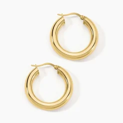 Histoire d'Or Créoles Adama Acier Jaune acier doré Outlet