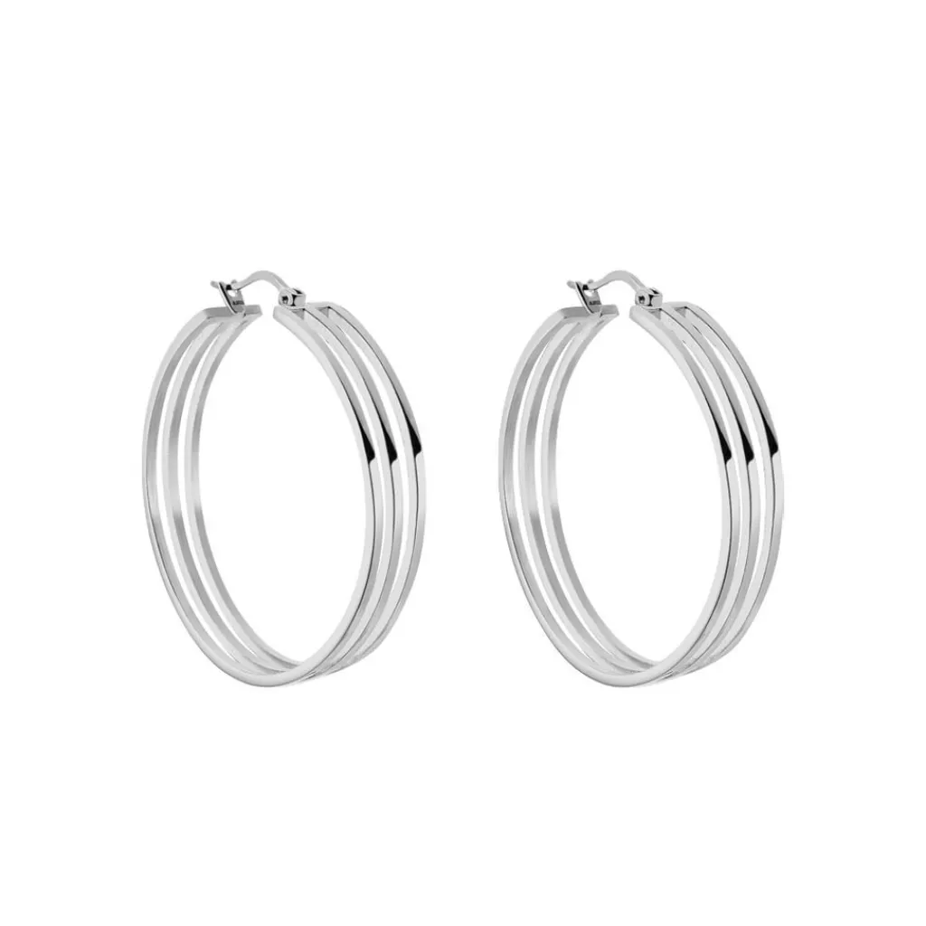 Histoire d'Or Créoles Adel acier blanc Best