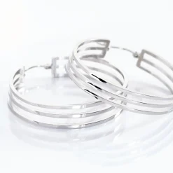 Histoire d'Or Créoles Adel acier blanc Best