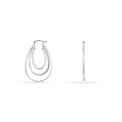 Histoire d'Or Créoles Aglae Acier Blanc Discount