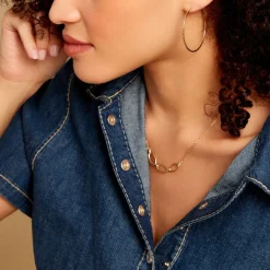 Histoire d'Or Créoles Aglavie Flexibles Or Jaune