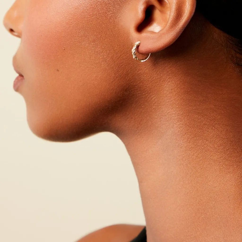 Histoire d'Or Créoles Ahriman Or Jaune Diamant Online