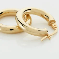 Histoire d'Or Créoles Ajania Or Jaune Sale