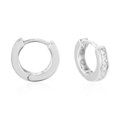 Histoire d'Or Créoles Alexa Argent Blanc Oxyde De Zirconium Hot