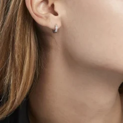 Histoire d'Or Créoles Alexa Argent Blanc Oxyde De Zirconium Hot