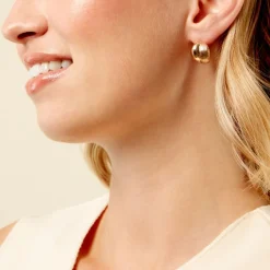 Histoire d'Or Créoles Amae Plaque Or Jaune Outlet