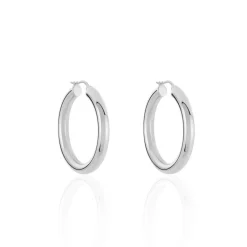 Histoire d'Or Créoles Amael acier blanc Clearance