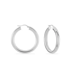 Histoire d'Or Créoles Amael acier blanc Clearance