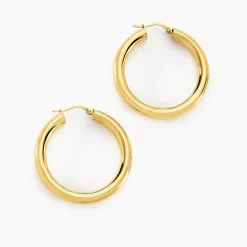 Histoire d'Or Créoles Amael Acier Jaune acier doré Hot