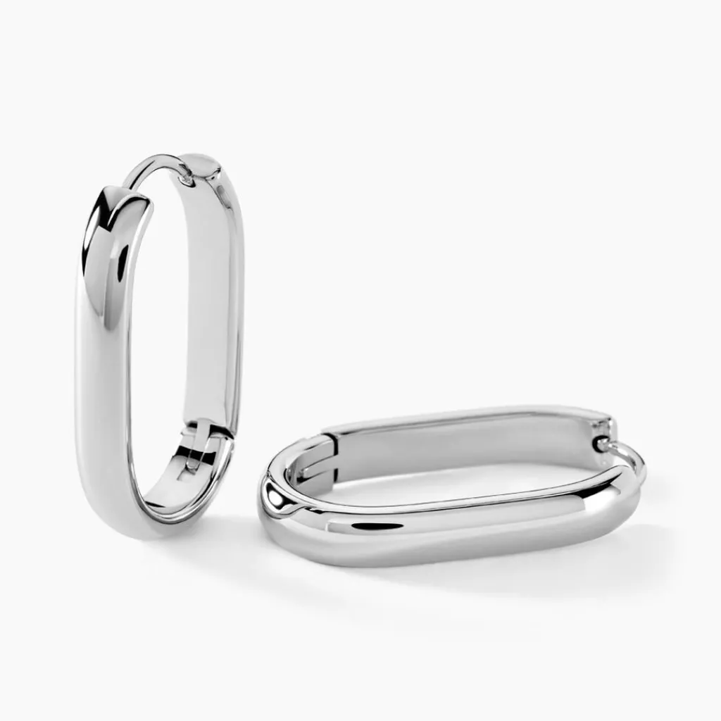 Histoire d'Or Créoles Anadia acier blanc Sale