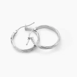 Histoire d'Or Créoles Ananas or blanc New