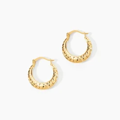 Histoire d'Or Créoles Annis Or Jaune Sale