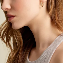 Histoire d'Or Créoles Annis Or Jaune Sale