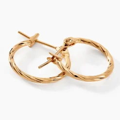 Histoire d'Or Créoles Anusha Plaqué Or Doré Clearance