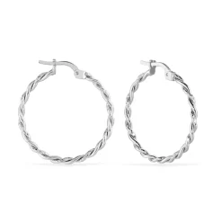 Histoire d'Or Créoles Argent Blanc Abie New