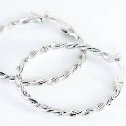 Histoire d'Or Créoles Argent Blanc Abie New