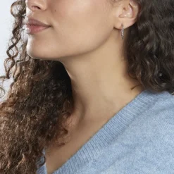 Histoire d'Or Créoles Argent Blanc Abie Clearance