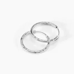 Histoire d'Or Créoles Argent Blanc Agathe New