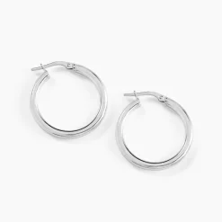 Histoire d'Or Créoles Argent Blanc Anne New