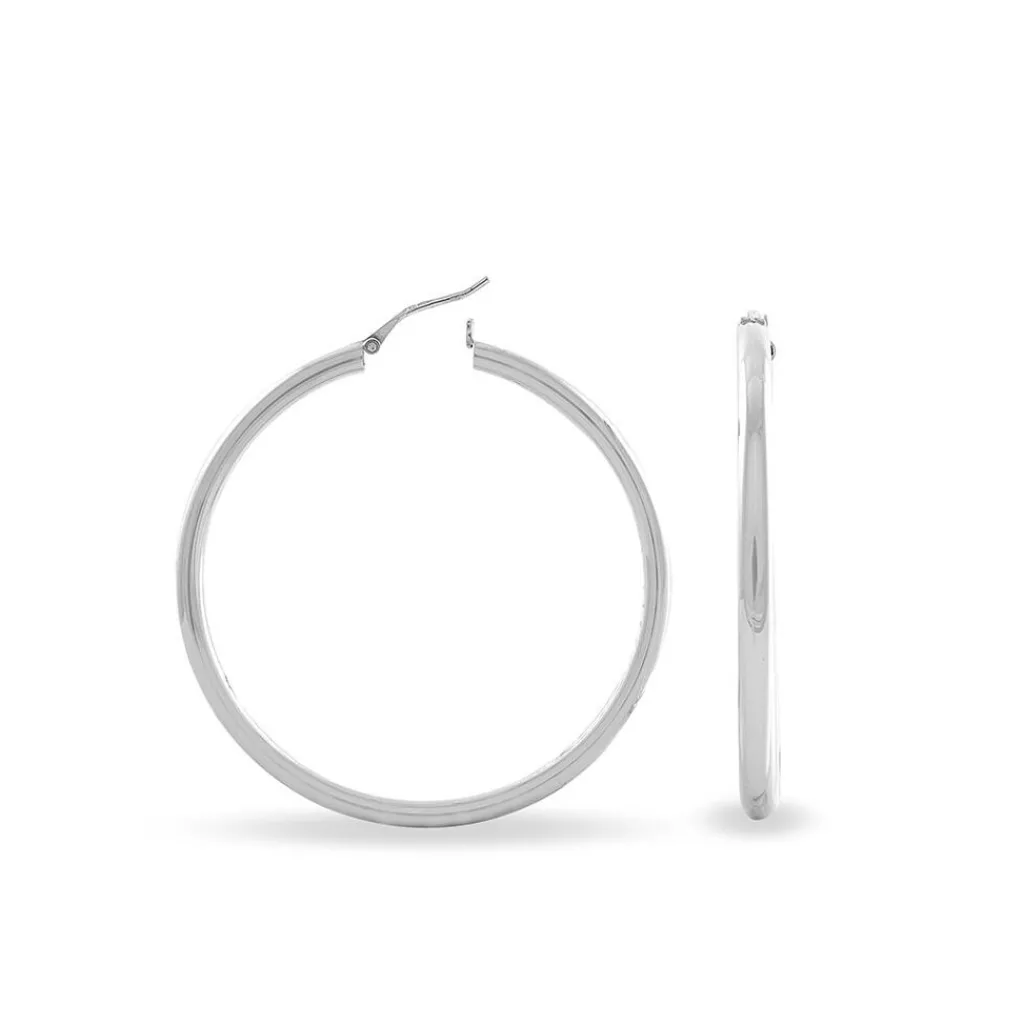 Histoire d'Or Créoles Argent Blanc Anne New