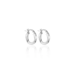 Histoire d'Or Créoles Ava argent blanc