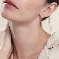 Histoire d'Or Créoles Argent Blanc Cokkie Hot