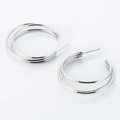 Histoire d'Or Créoles Argent Blanc Jukka New