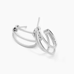 Histoire d'Or Créoles Argent Blanc Jukka Discount