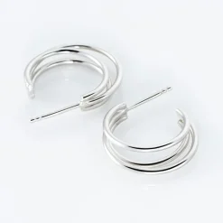 Histoire d'Or Créoles Argent Blanc Jukka Discount