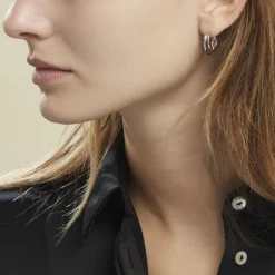 Histoire d'Or Créoles Argent Blanc Jukka Discount