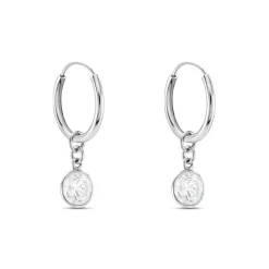 Histoire d'Or Créoles Argent Blanc Lehunnus Oxyde De Zirconium Outlet