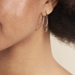 Histoire d'Or Créoles Argent Blanc Marjorie Outlet