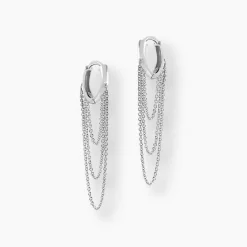 Histoire d'Or Créoles Argent Blanc Nissa Online