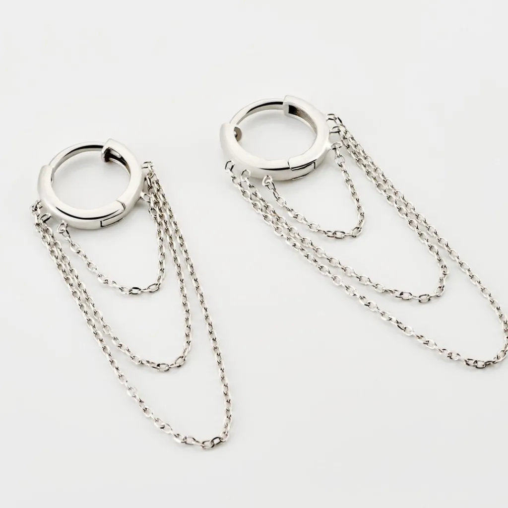 Histoire d'Or Créoles Argent Blanc Nissa Online