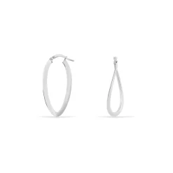 Histoire d'Or Créoles Argent Blanc Olivia Discount