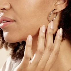 Histoire d'Or Créoles Olympia argent blanc Outlet