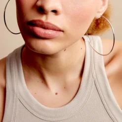 Histoire d'Or Créoles Olympia argent blanc Hot